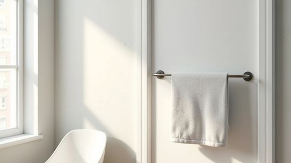 Améliorez l'organisation de votre salle de bain avec un porte serviette pratique