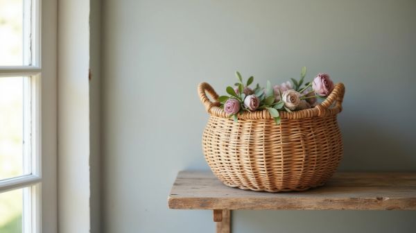 Choisir un panier tressé : allier esthétique et praticité pour un rangement harmonieux