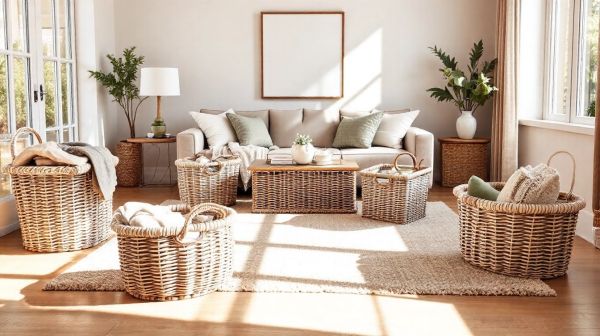 Top 5 paniers tressés pour optimiser votre rangement et déco